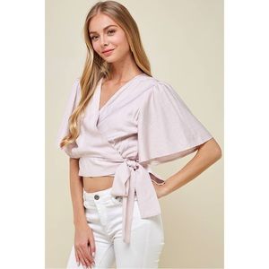 Wrap top, Lavendar color